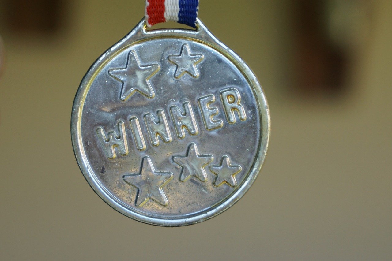 medailón stříbrného vítěze