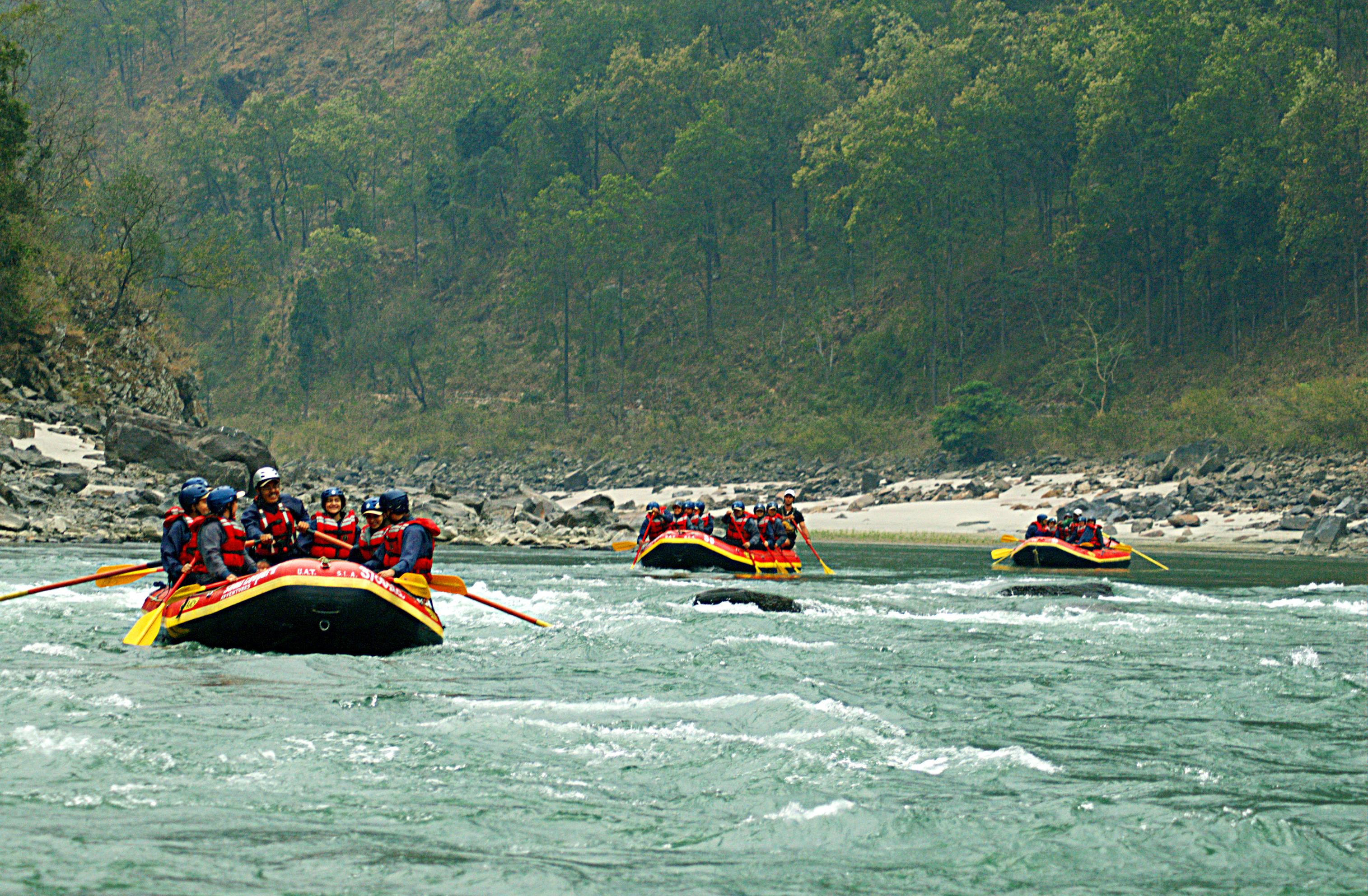 The thrill of Rafting