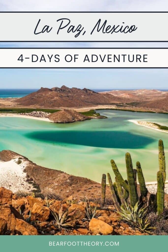 Зображення Баландри, яке можна закріпити Бухта з текстом «Ла-Пас Мексика – 4 дні пригод на природі"» /><img loading=