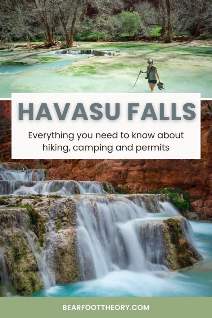 Зображення струмка Хавасу, яке можна закріпити з текстом "Водоспад Хавасу - все, що вам потрібно знати про походи, кемпінг і дозволи"