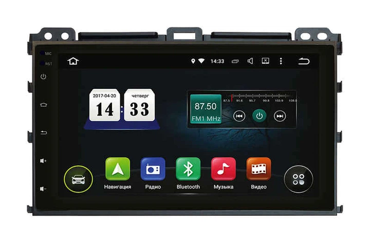 Что даёт штатная магнитола Android в Toyota Prado 120